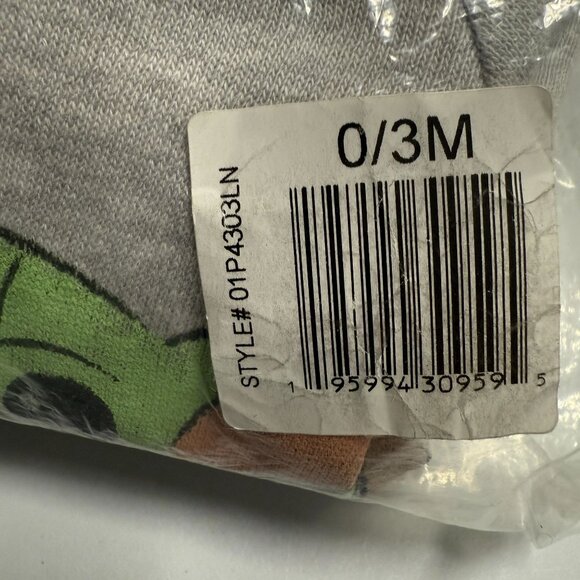 Baby Boys' 2pc Star Wars Baby Yoda Fleece Pullover and Jogger Set - Gray 0-3M - Picture 6 of 7